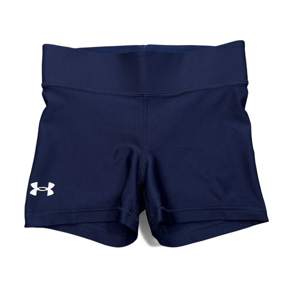Under Armour Compression Shorts Womens Size 2XS XXS Dark Blue Gym Running‎